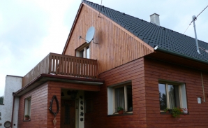 Kolinec - Střítež - zateplení s dřevěným obložením